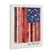 Stupell Industries Land That I Love Phrase Macrame American Flag Canvas Wall Art